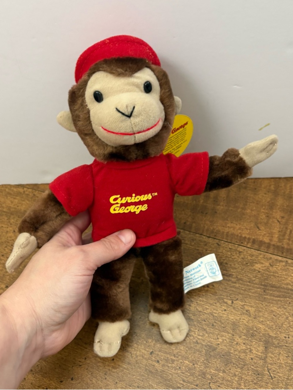 Curious George Small Plush Animal Toy Network Preowned With Tags
